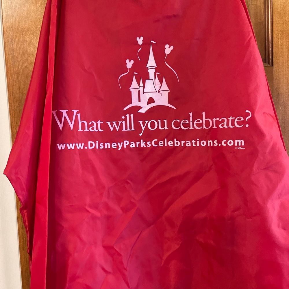 Disney red nylon windbreaker. Excellent condition